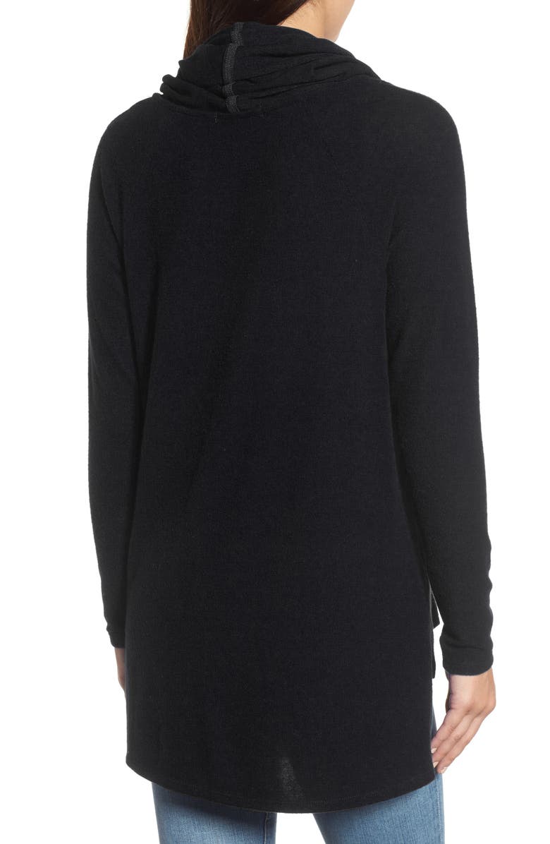 GIBSONLOOK Convertible Neckline Cozy Fleece Tunic, Alternate, color,