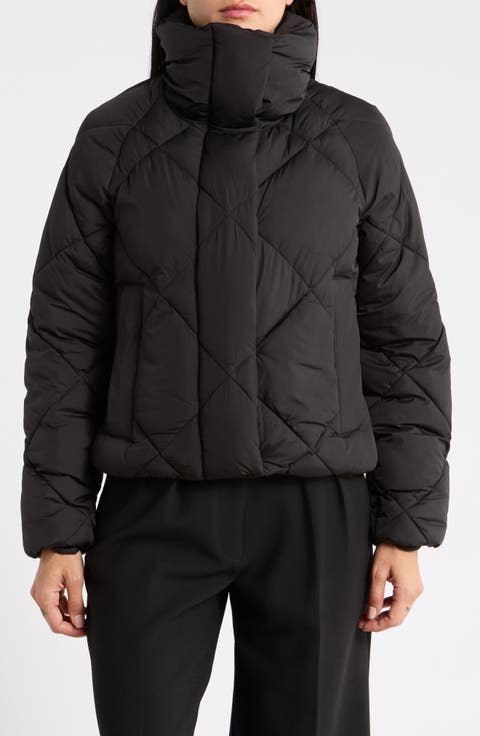 Diamond Quilted Cloud Puffer Jacket