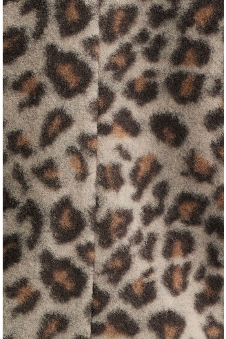 Crop Flannel Jacket, Alternate, color, LEOPARD
