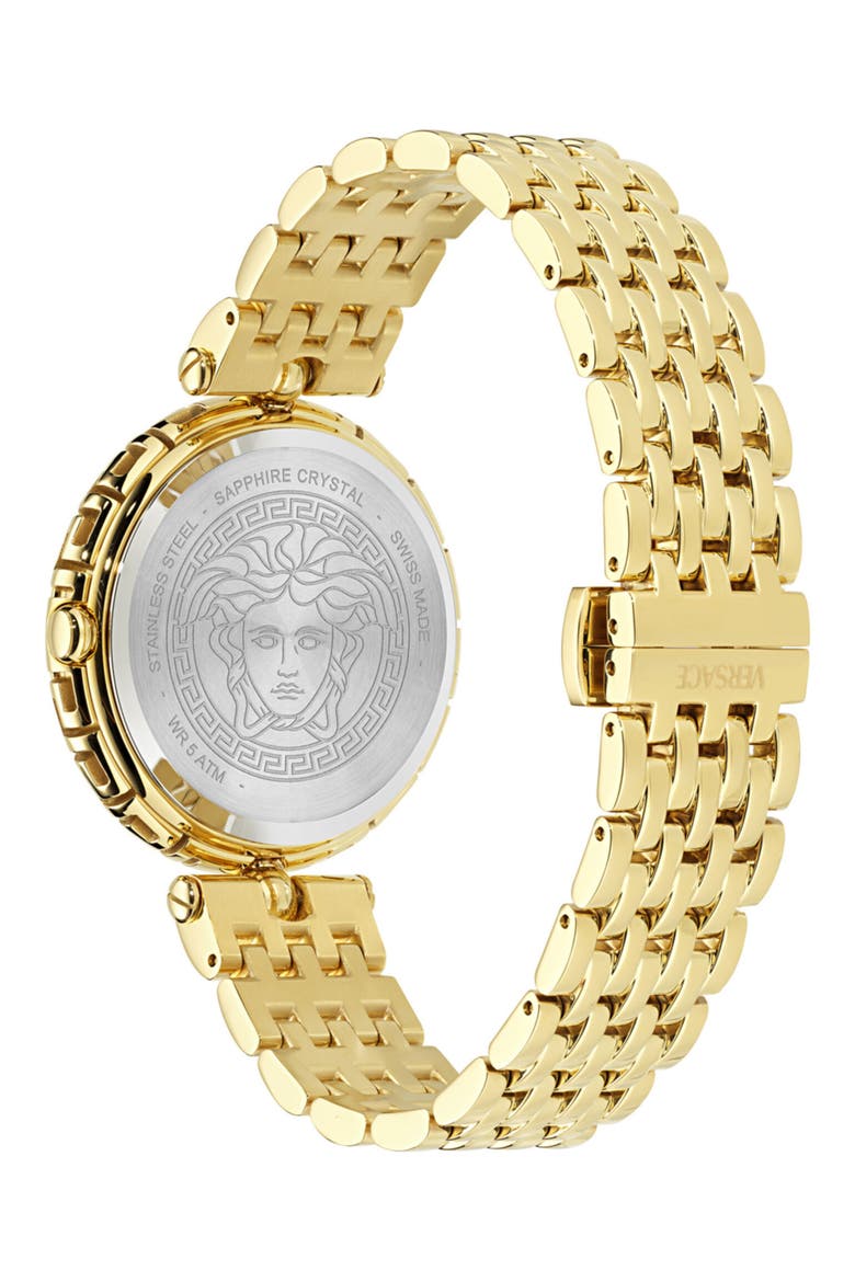 Medusa Heritage Bracelet Watch, 38mm, Alternate, color, IP YELLOW GOLD
