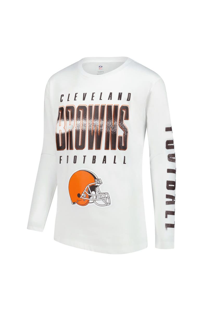 Outerstuff Youth Outerstuff Cleveland Browns The Mix Combo T-Shirt Set, Alternate, color, Brown