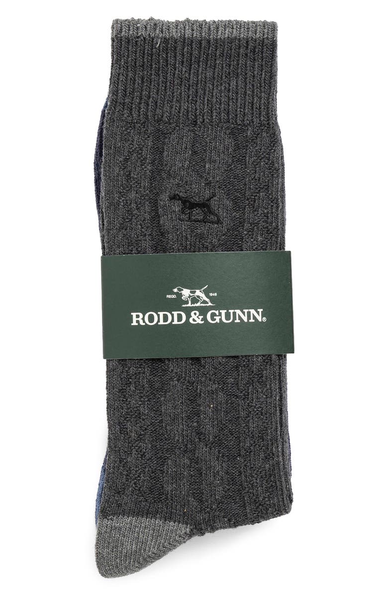 Rodd & Gunn Assorted 2-Pack Dunedin Cabled Cotton Blend Socks, Alternate, color, 