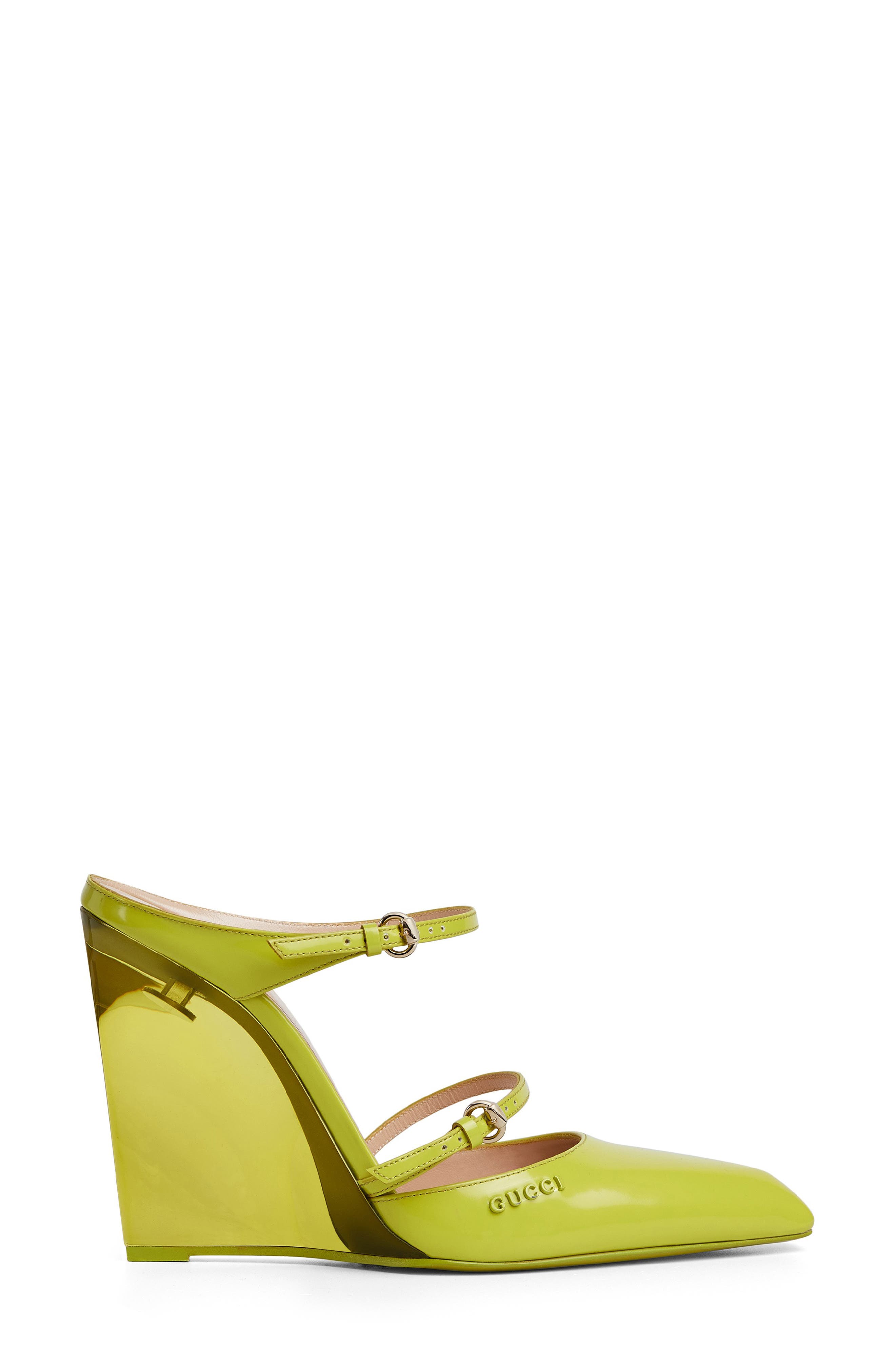 Gucci Christy Pointed Toe Wedge Mule, Alternate, color, 