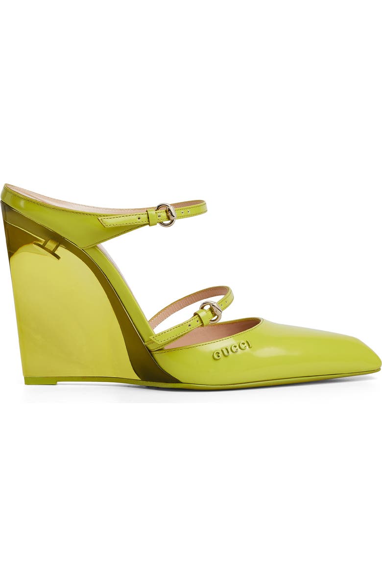 Gucci Christy Pointed Toe Wedge Mule, Alternate, color,