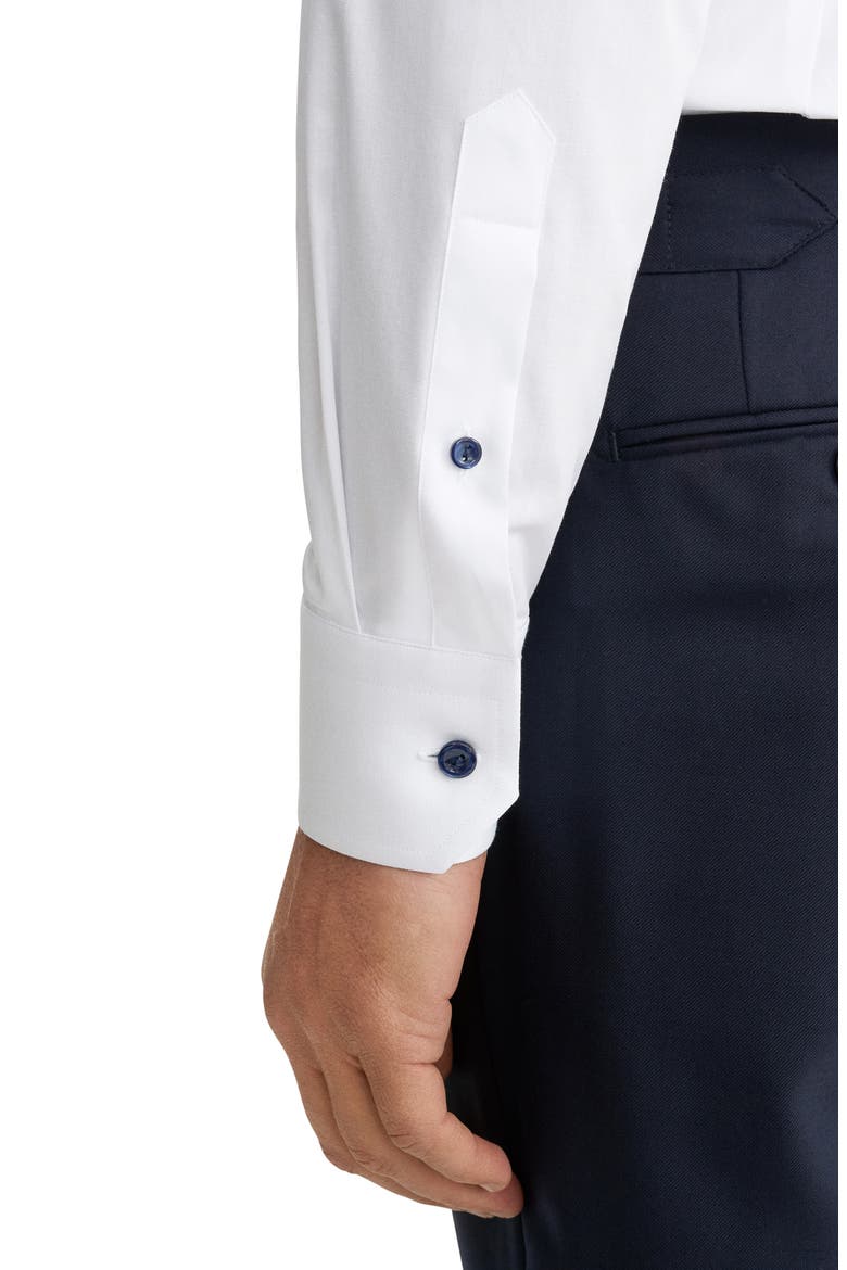 Slim Fit Signature Twill Button-Up Shirt, Alternate, color, WHITE