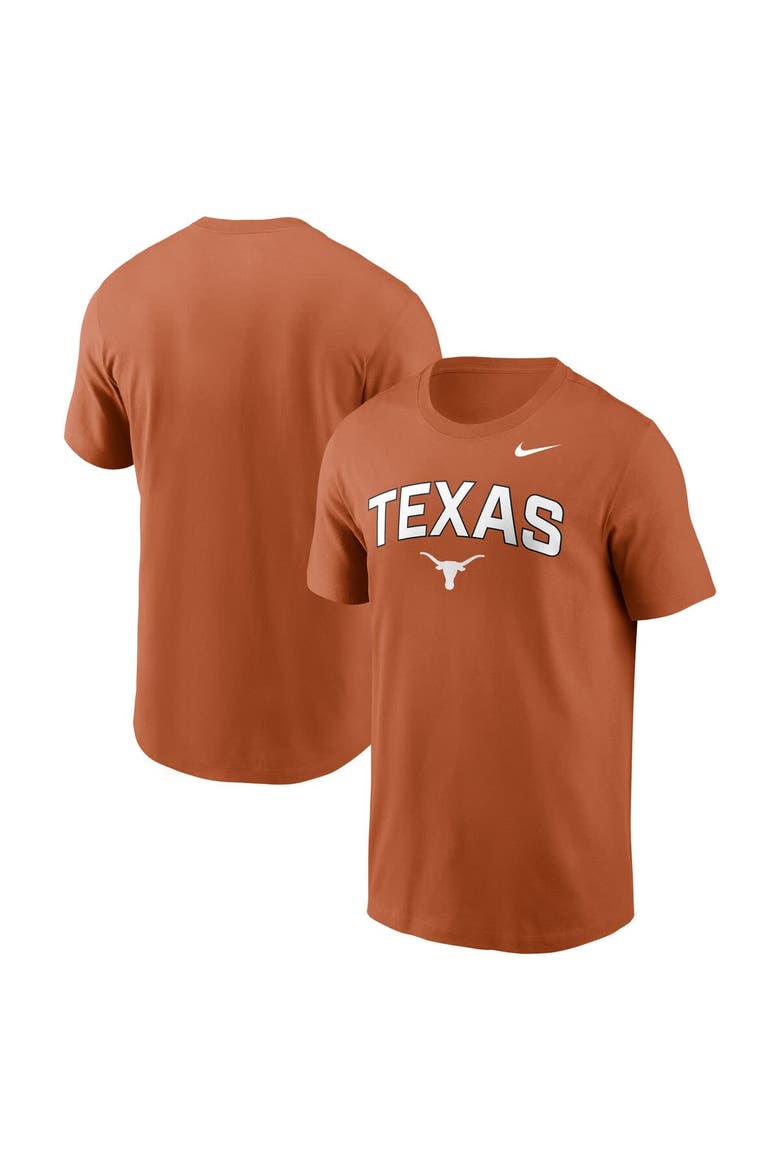 Men's Nike Texas Orange Texas Longhorns Primetime Arch Stack T-Shirt, Alternate, color, Burnt Orange