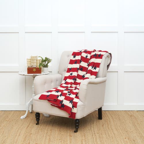 C & F Home C&f Home American Flag Stars And Stripes Throw Collection In Red