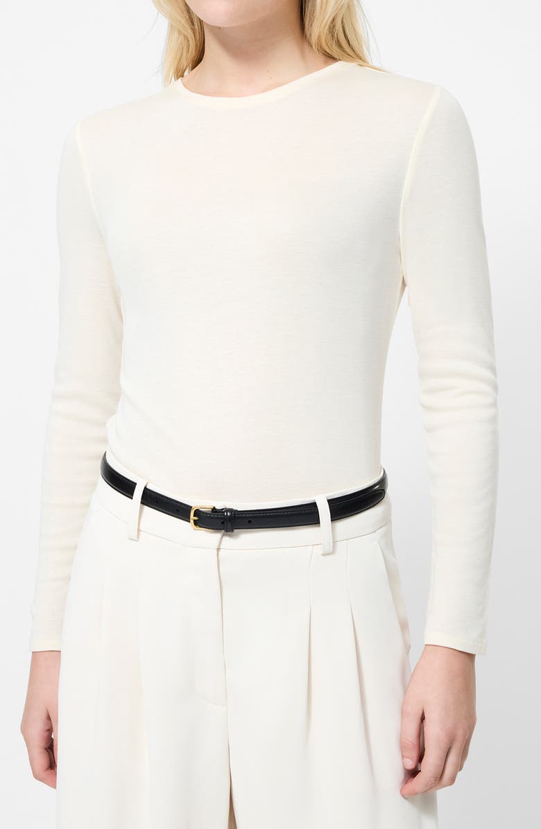 French Connection Reeves Jersey Top, Alternate, color, Porcelain Cream