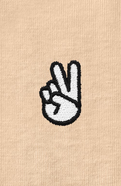 Dalix Womens Peace Sign Jersey Relaxed Tee