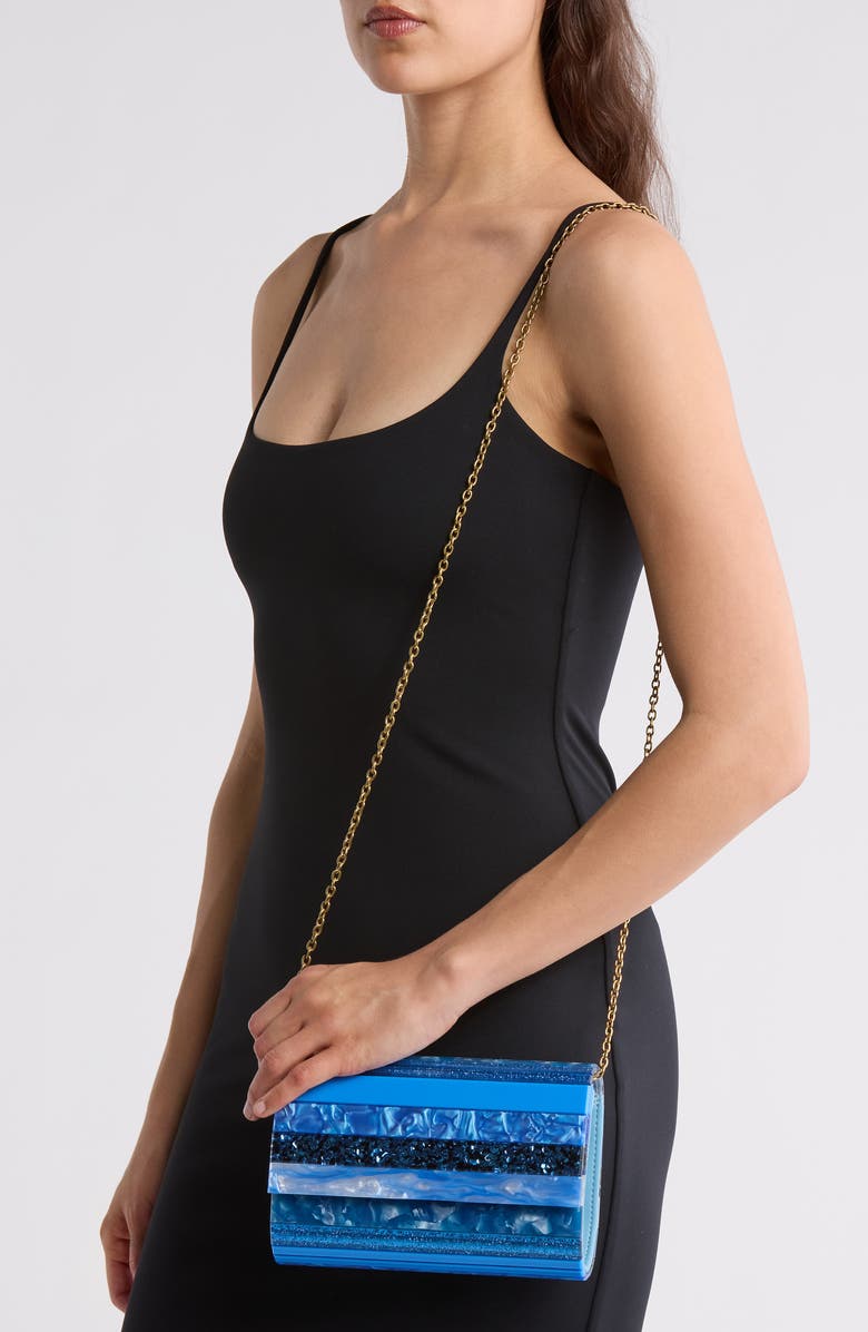 Kurt Geiger London Party Clutch, Alternate, color, Turquoise/ Aqua