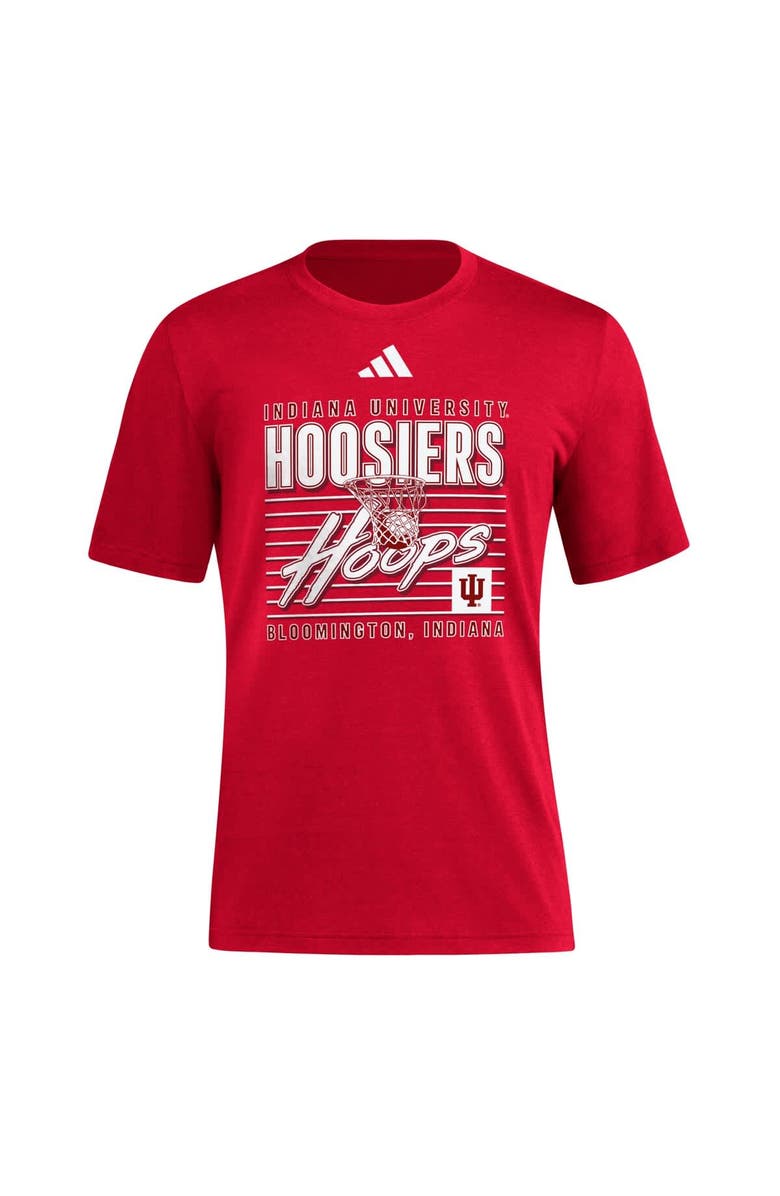 adidas Men's adidas Crimson Indiana Hoosiers Locker Swish Tri-Blend T-Shirt, Alternate, color, Crimson