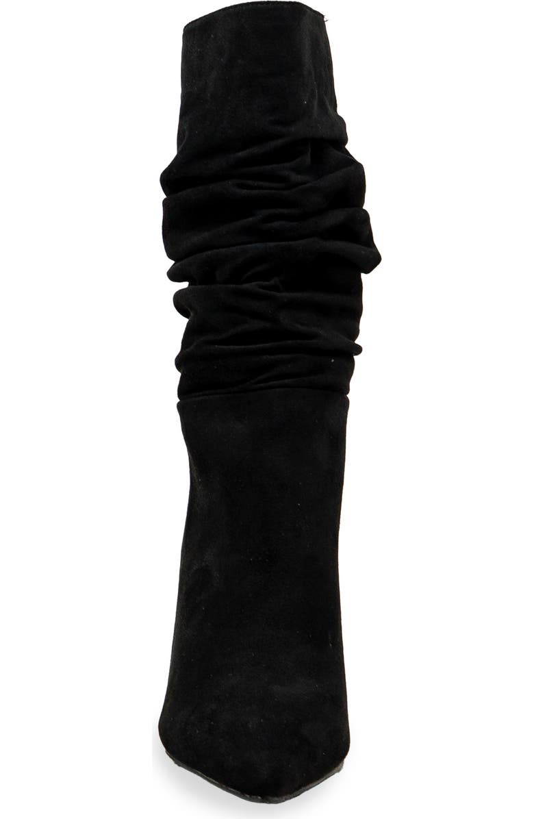 CHASE AND CHLOE Slouch Pointed Toe Bootie, Alternate, color, Black