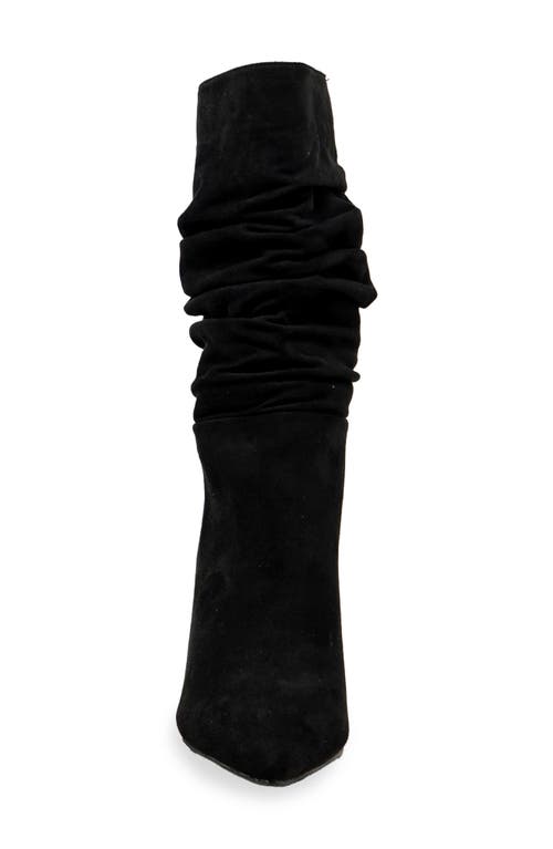 Chase & Chloe Chase And Chloe Slouch Pointed Toe Bootie In Black
