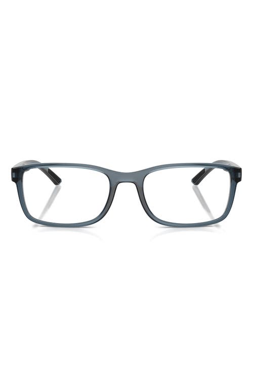 Prada Linea Rossa 55mm Pillow Optical Glasses In Gray