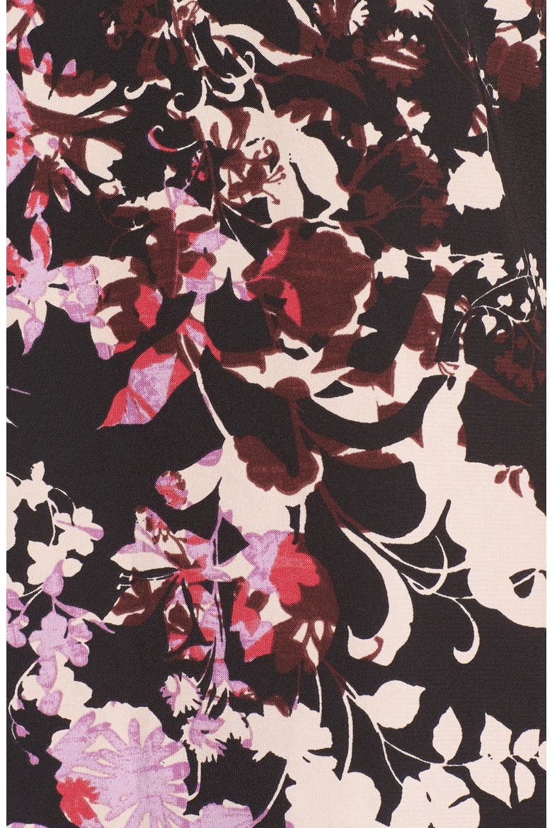 Scoop Neck Woven Tank, Alternate, color, BLACK- PINK FLORAL