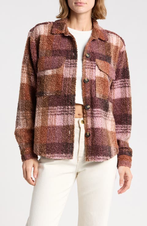 Tory Boxy Crop Plaid Shacket