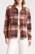 beachlunchlounge Tory Boxy Crop Plaid Shacket