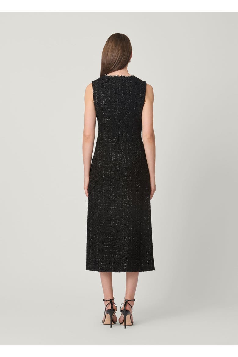 Monet Embellished Tweed Dress, Alternate, color, Jet