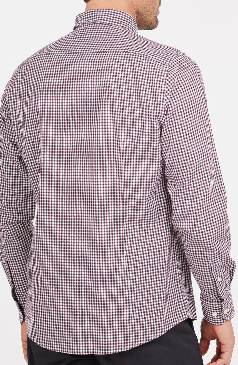 Barbour Padshaw Check Button-Down Shirt, Alternate, color, Rich Red