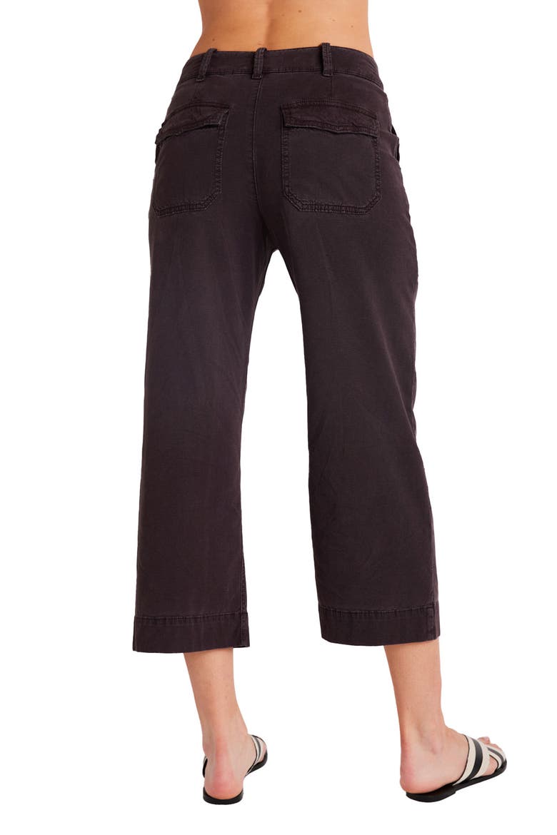 Sofia Wide Leg Crop Pants, Alternate, color, BLACK SMOKE