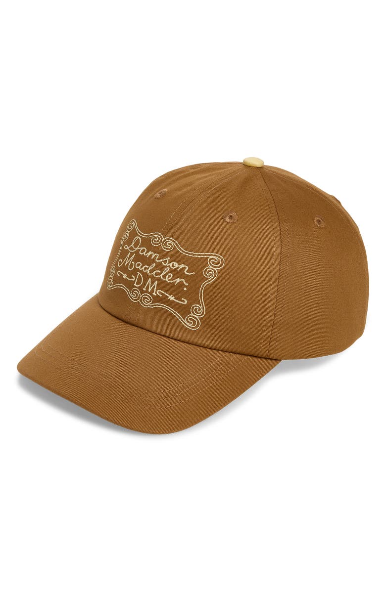 Damson Madder Logo Embroidered Baseball Cap, Main, color, Toffee