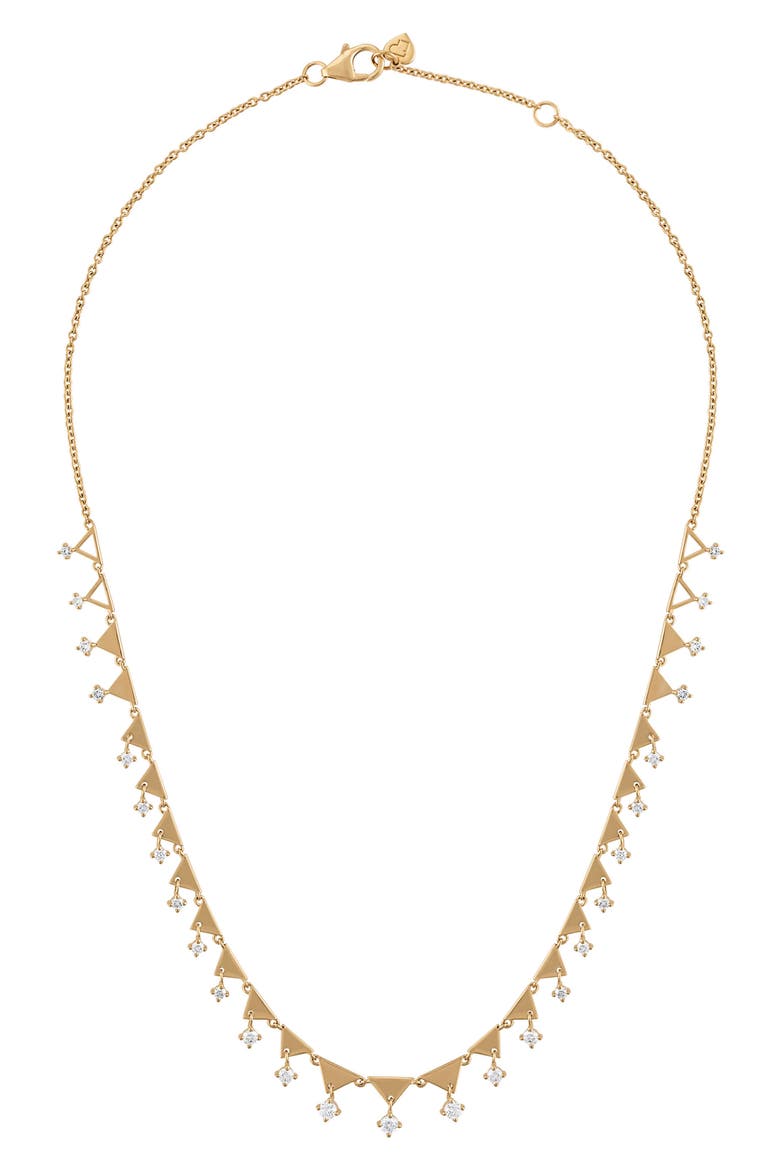 Shine Diamond Collar Necklace, Main, color, 14K YELLOW GOLD