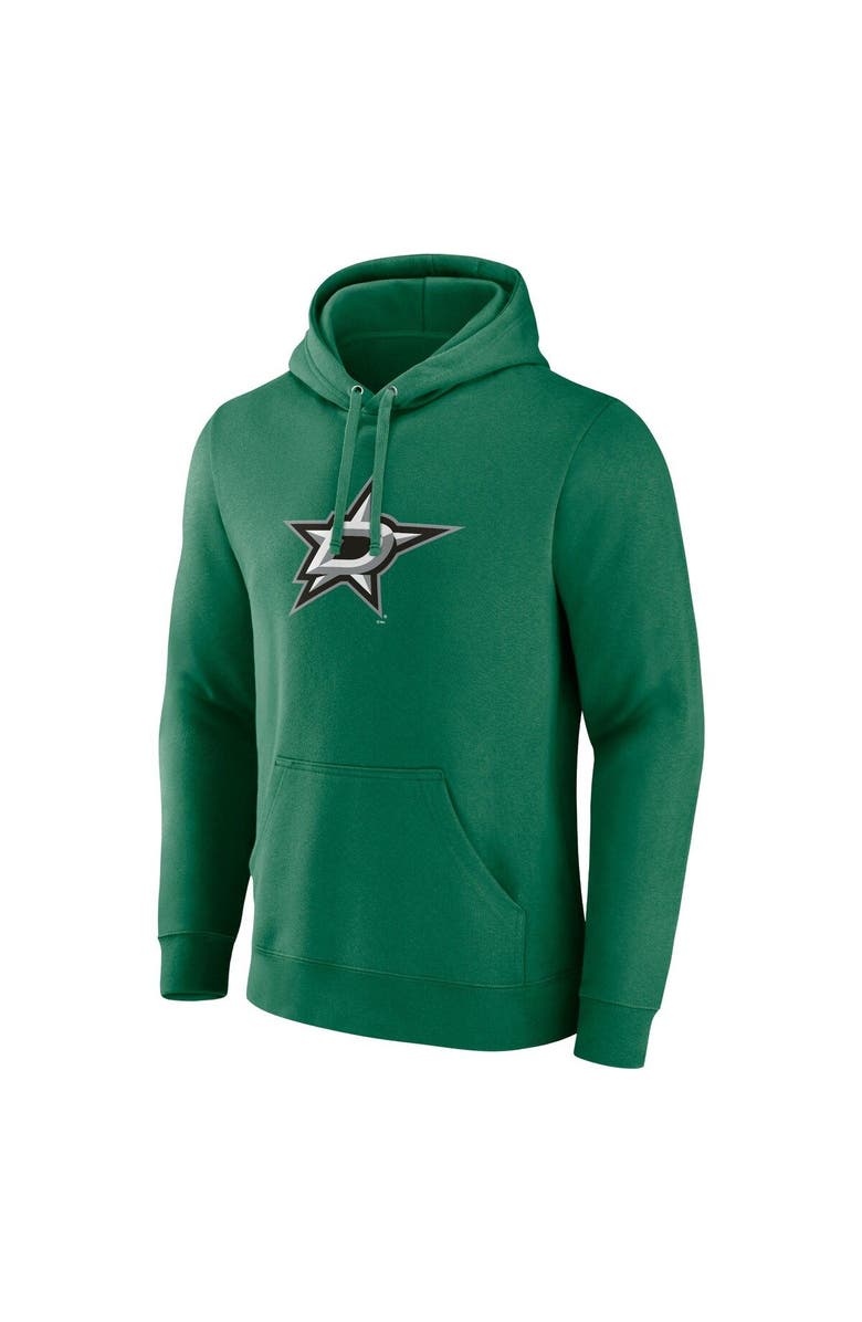 FANATICS Men's Fanatics Branded Kelly Green Dallas Stars Primary Logo Pullover Hoodie, Alternate, color,