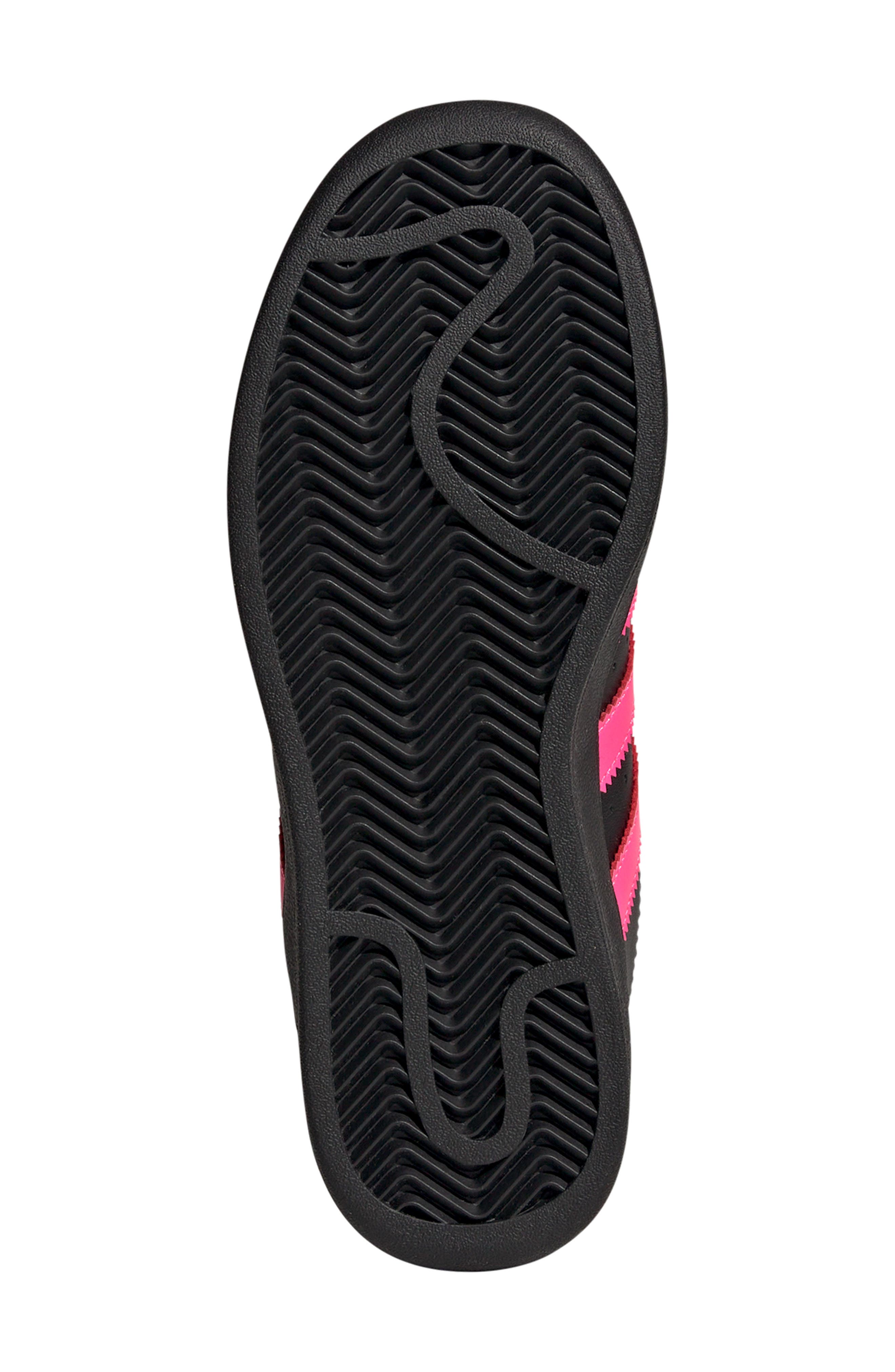 Kids' Superstar XLG Lifestyle Sneaker, Alternate, color, BLACK/ LUCID PINK/ BLACK
