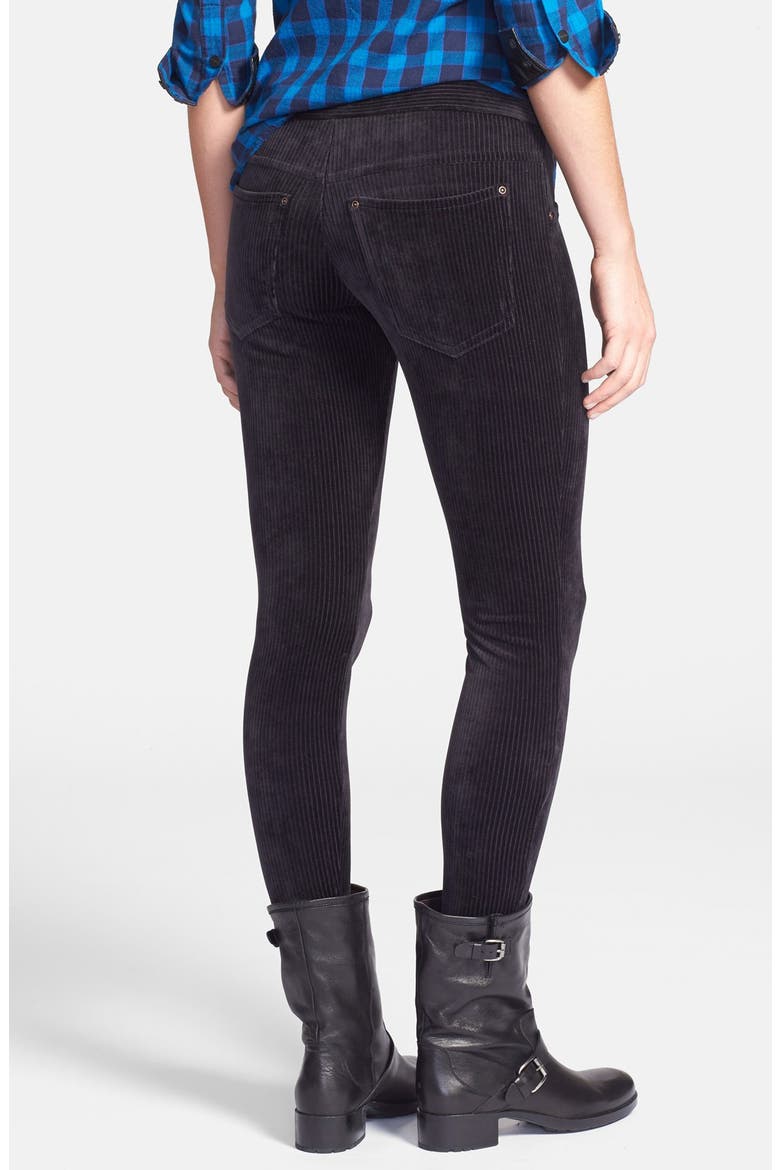 Corduroy Leggings, Alternate, color, BLACK