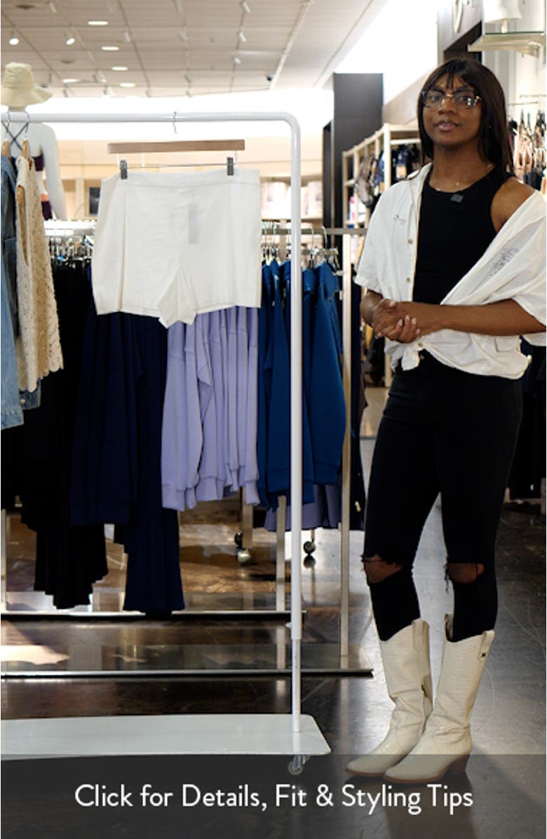 Hera Linen Blend Shorts, sales video thumbnail