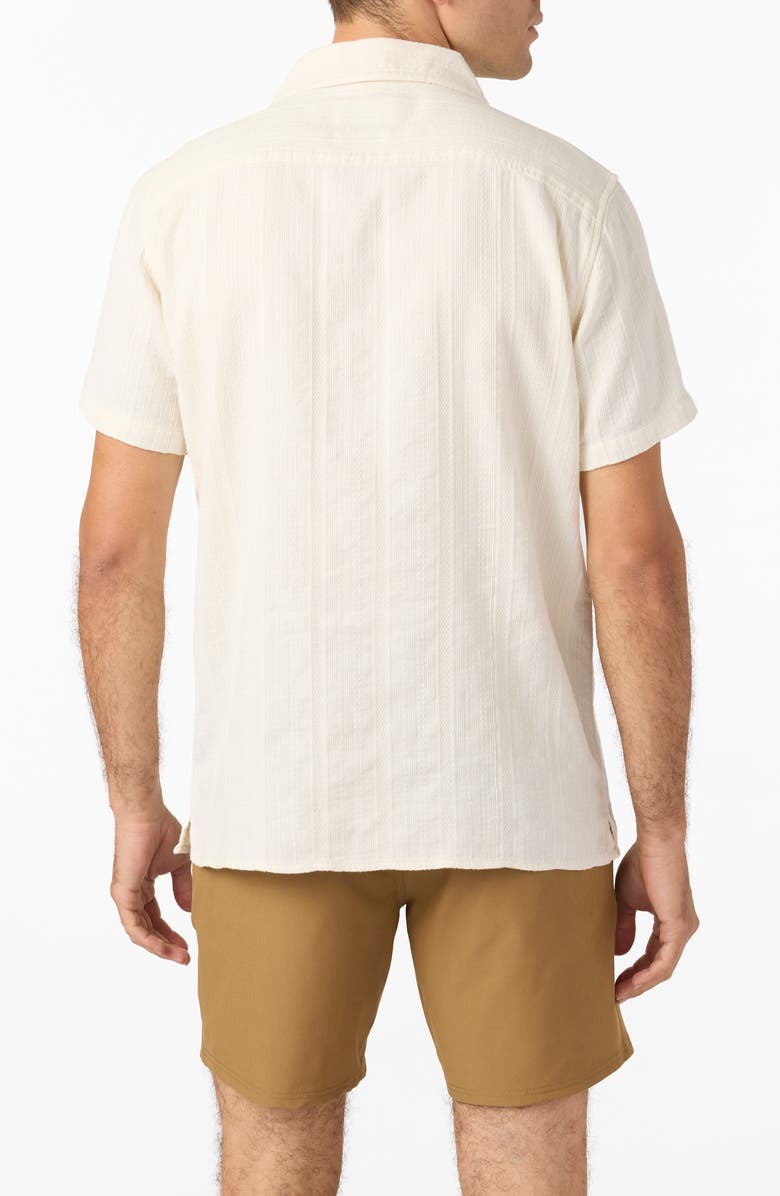 O'Neill O'Riginals Dobby Stripe Camp Shirt, Alternate, color, Natural