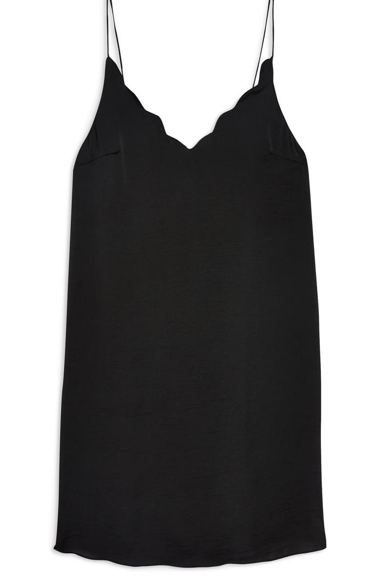 Topshop Scallop Mini Slipdress, Alternate, color, 