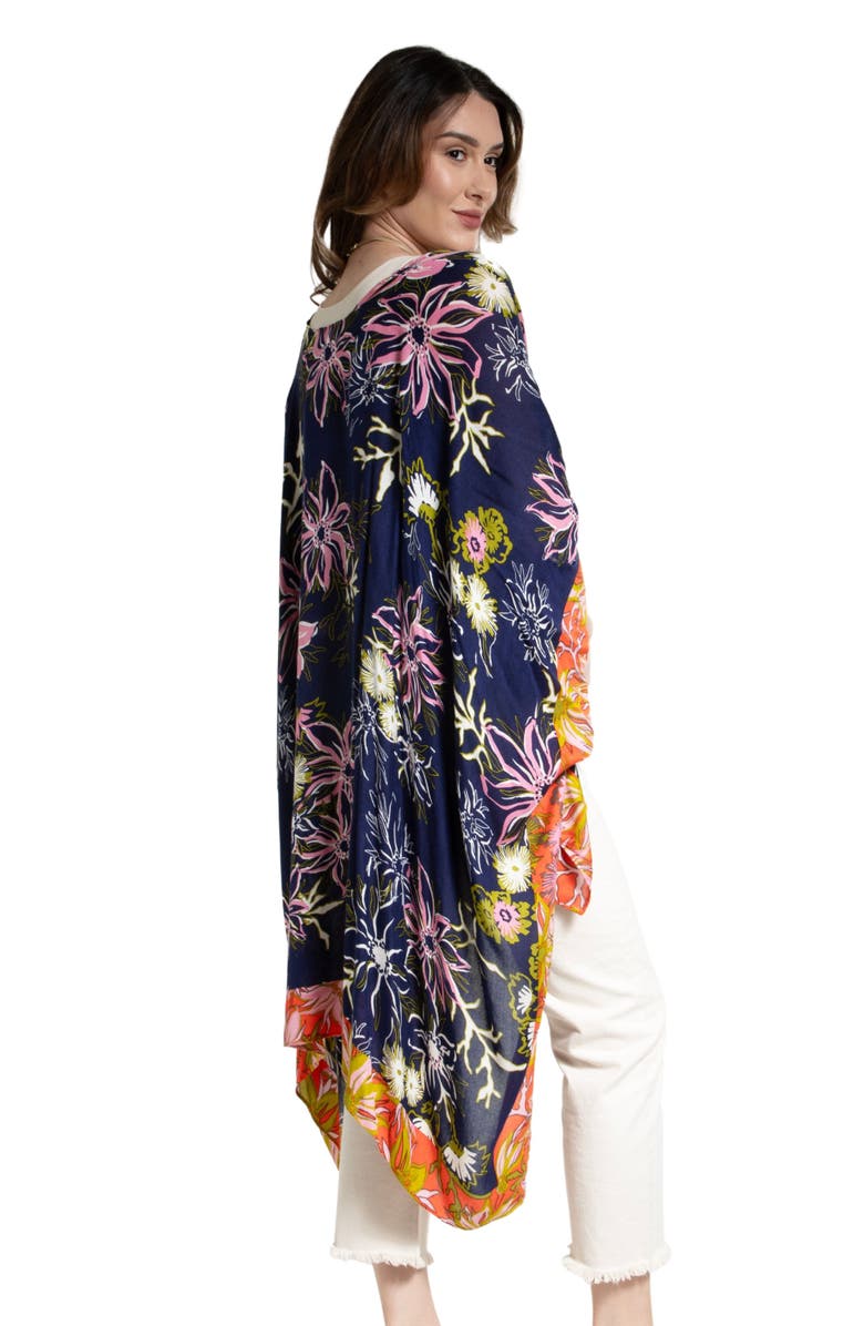 SAACHI Windflower Drape Duster, Alternate, color, Navy