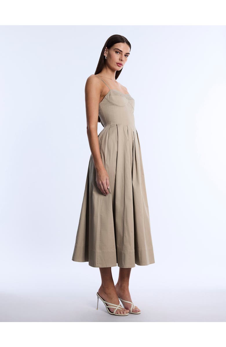 BCBGMAXAZRIA Fit and Flare Dress, Alternate, color, Sandstone