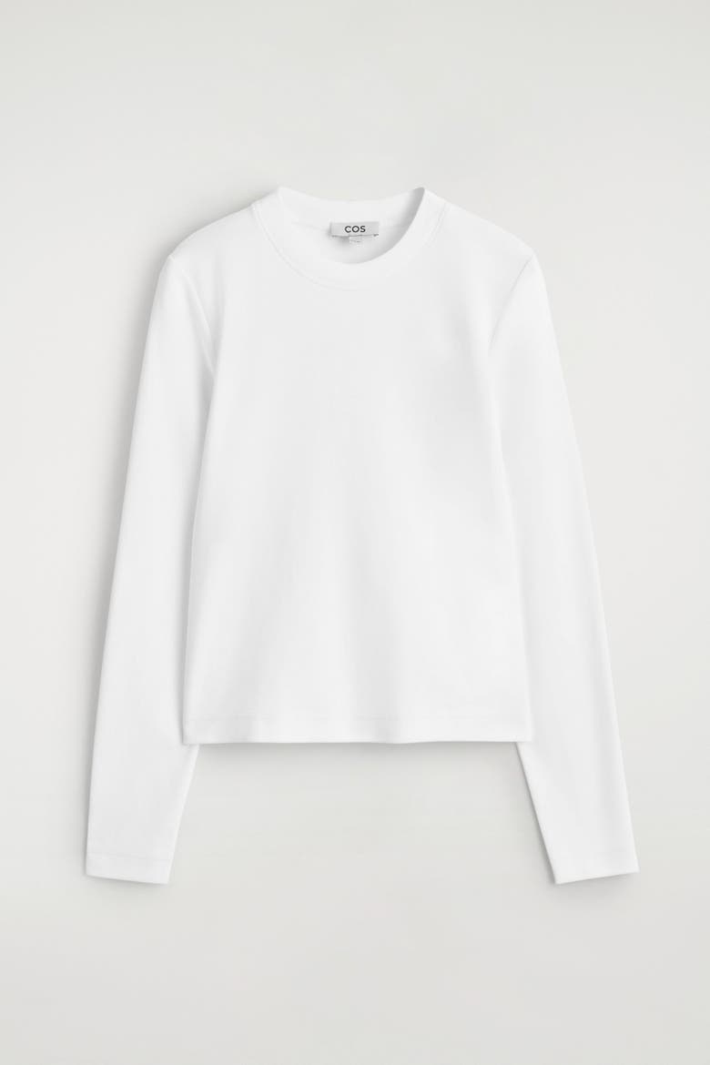 Clean Cut Long-Sleeved T-Shirt, Alternate, color, WHITE