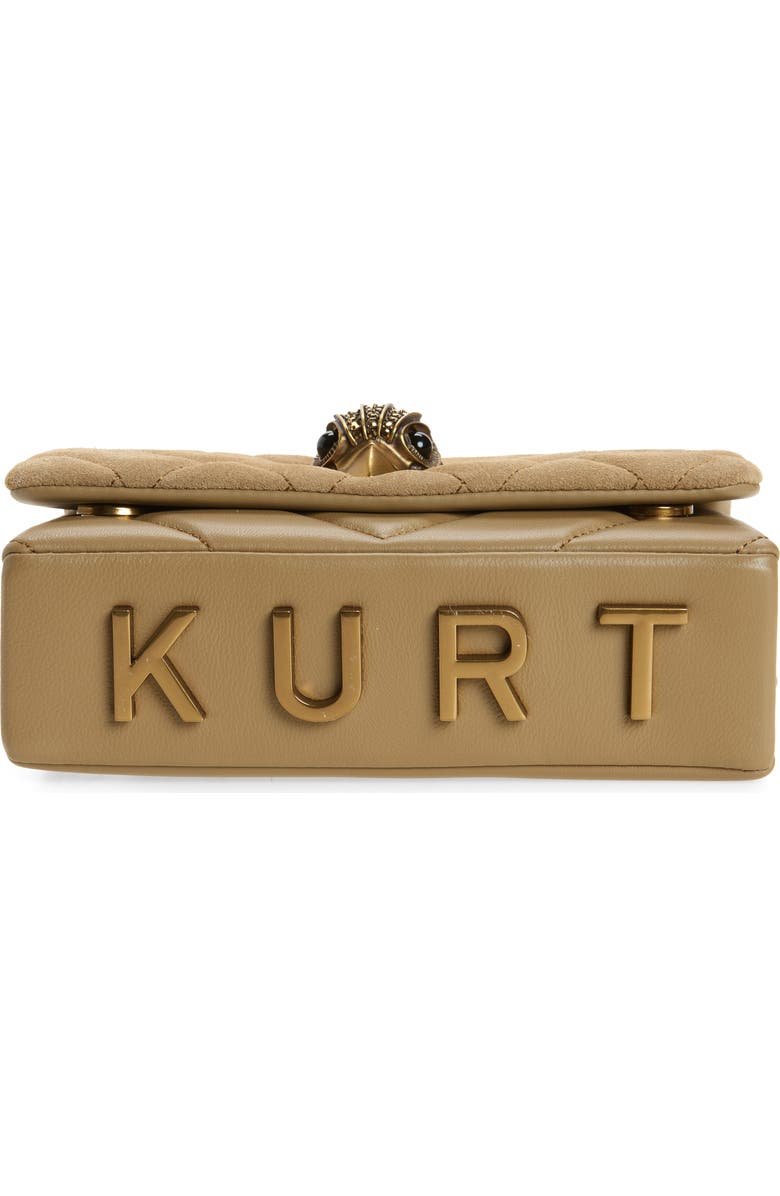 Kurt Geiger London Mini Kensington Quilted Leather Convertible Crossbody Bag, Alternate, color, Light Beige