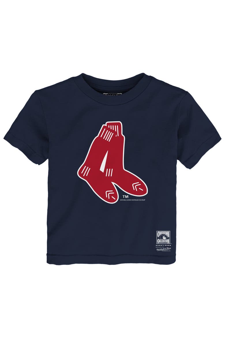 Toddler Mitchell & Ness  Navy Boston Red Sox Retro Logo T-Shirt, Main, color, Navy