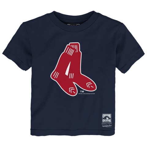 Toddler Mitchell & Ness  Navy Boston Red Sox Retro Logo T-Shirt