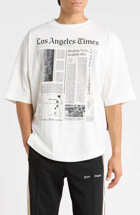 LA Times News Oversize Graphic T-Shirt
