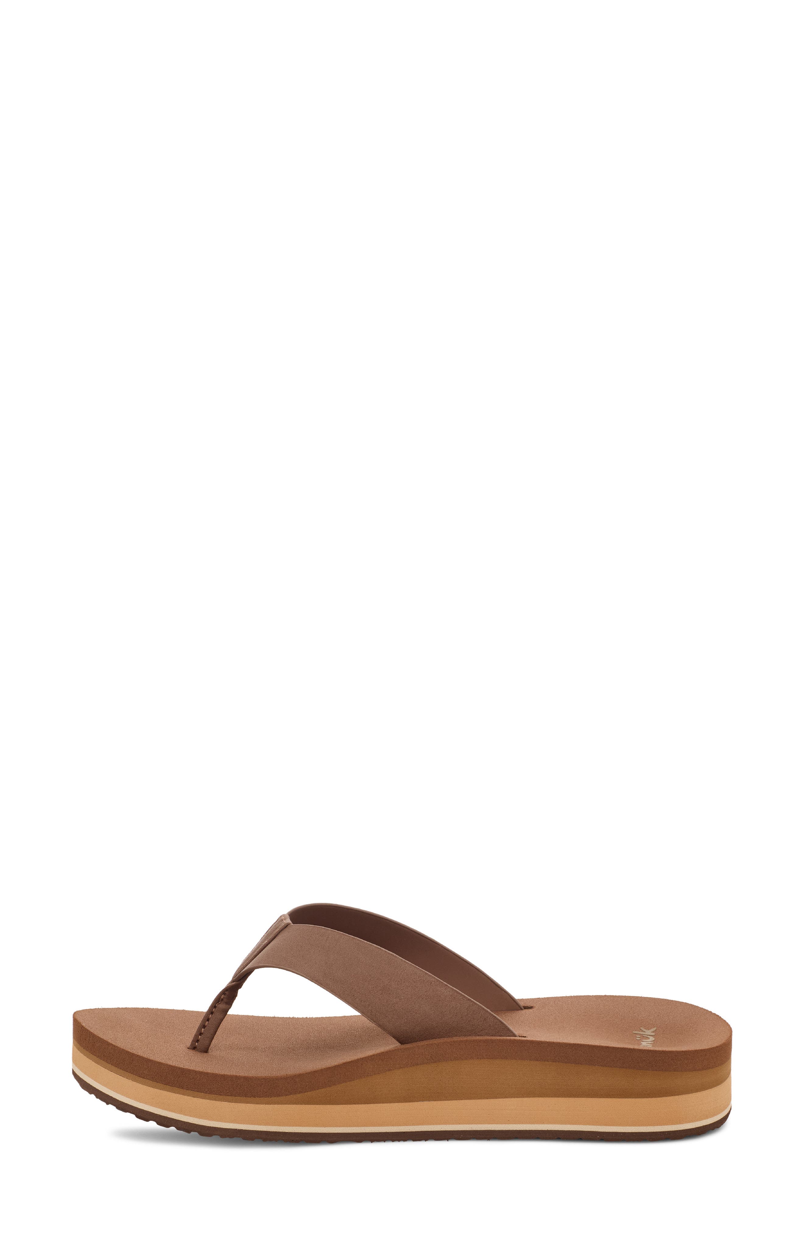 Highland Flip Flop, Alternate, color, BROWN 2