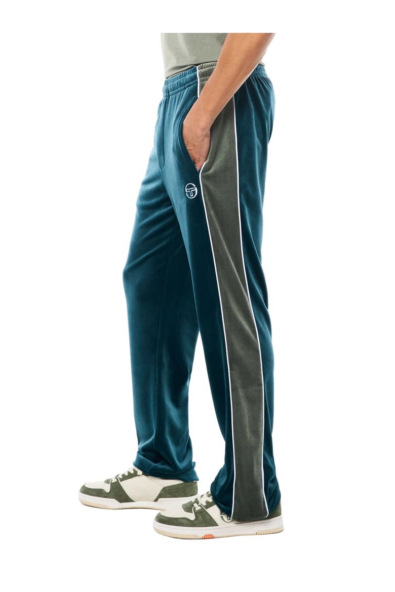 Forato Velour Track Pant, Main, color, MEDITERRANEA