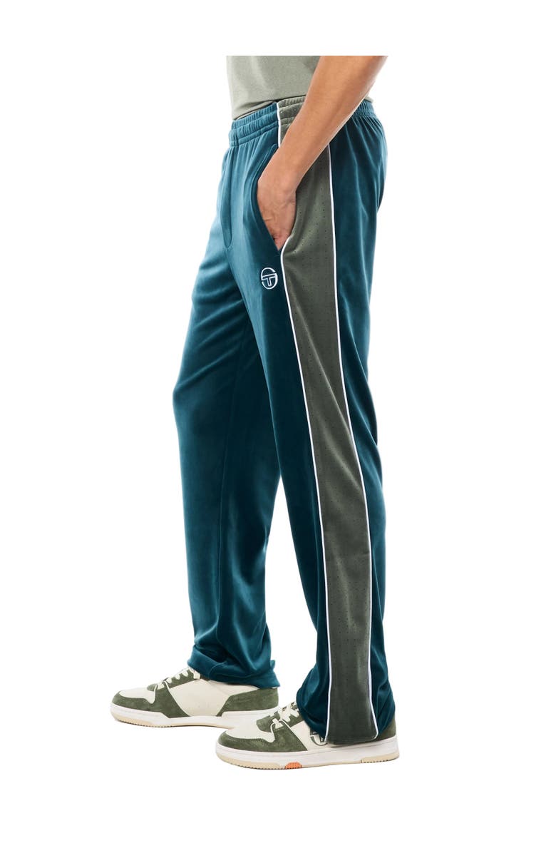 Sergio Tacchini Forato Velour Track Pant, Main, color, Mediterranea