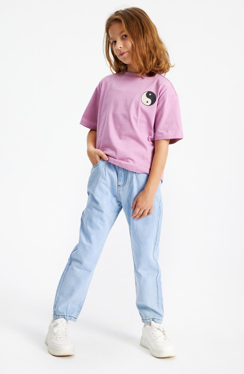 THE NEW Kids' Lina Yin & Yang Organic Cotton Graphic T-Shirt, Alternate, color, 