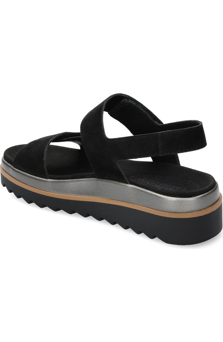 Mephisto Dominica Platform Sandal, Alternate, color, Black Velsport