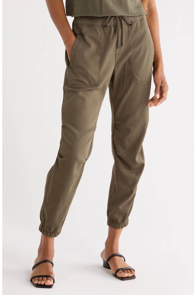 Soft Drape Utility Pants, Main, color, ARMY GREEN