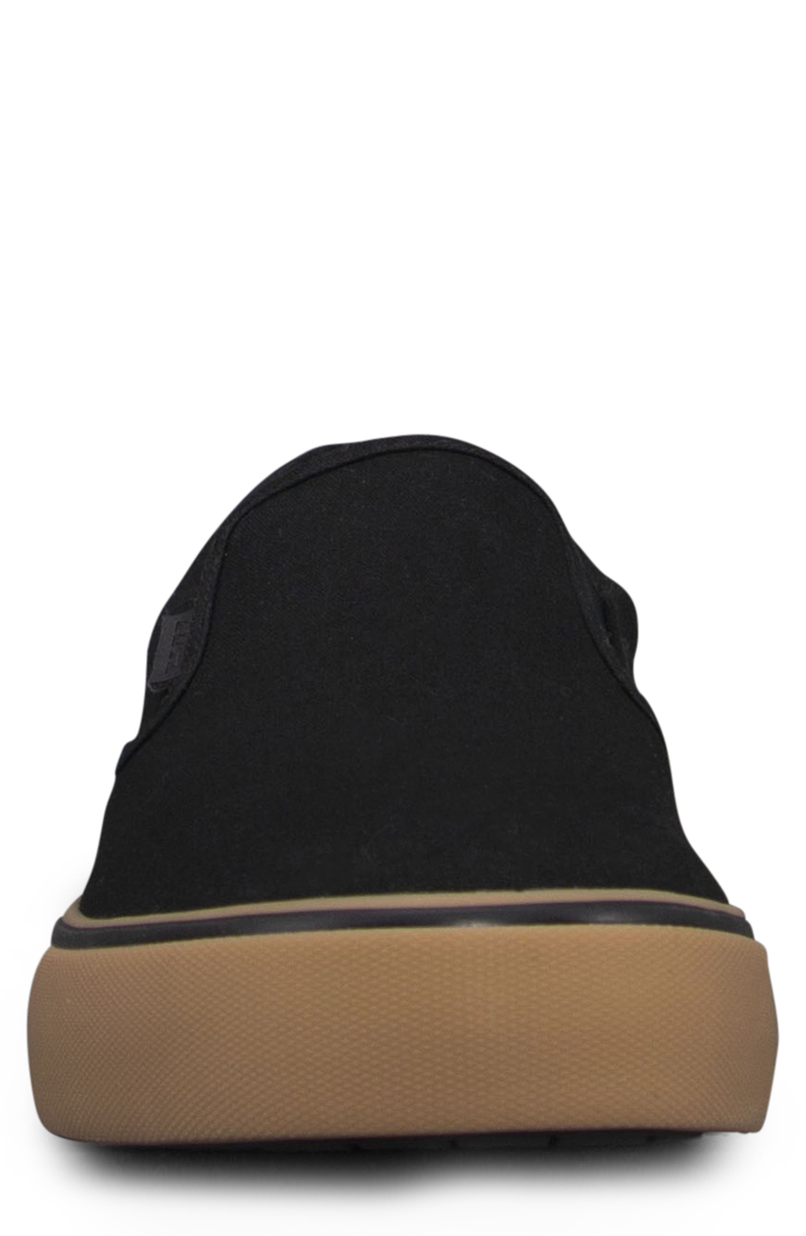 LUGZ Clipper Slip-On Sneaker - Wide Width, Alternate, color, Black/ Gum/ Black