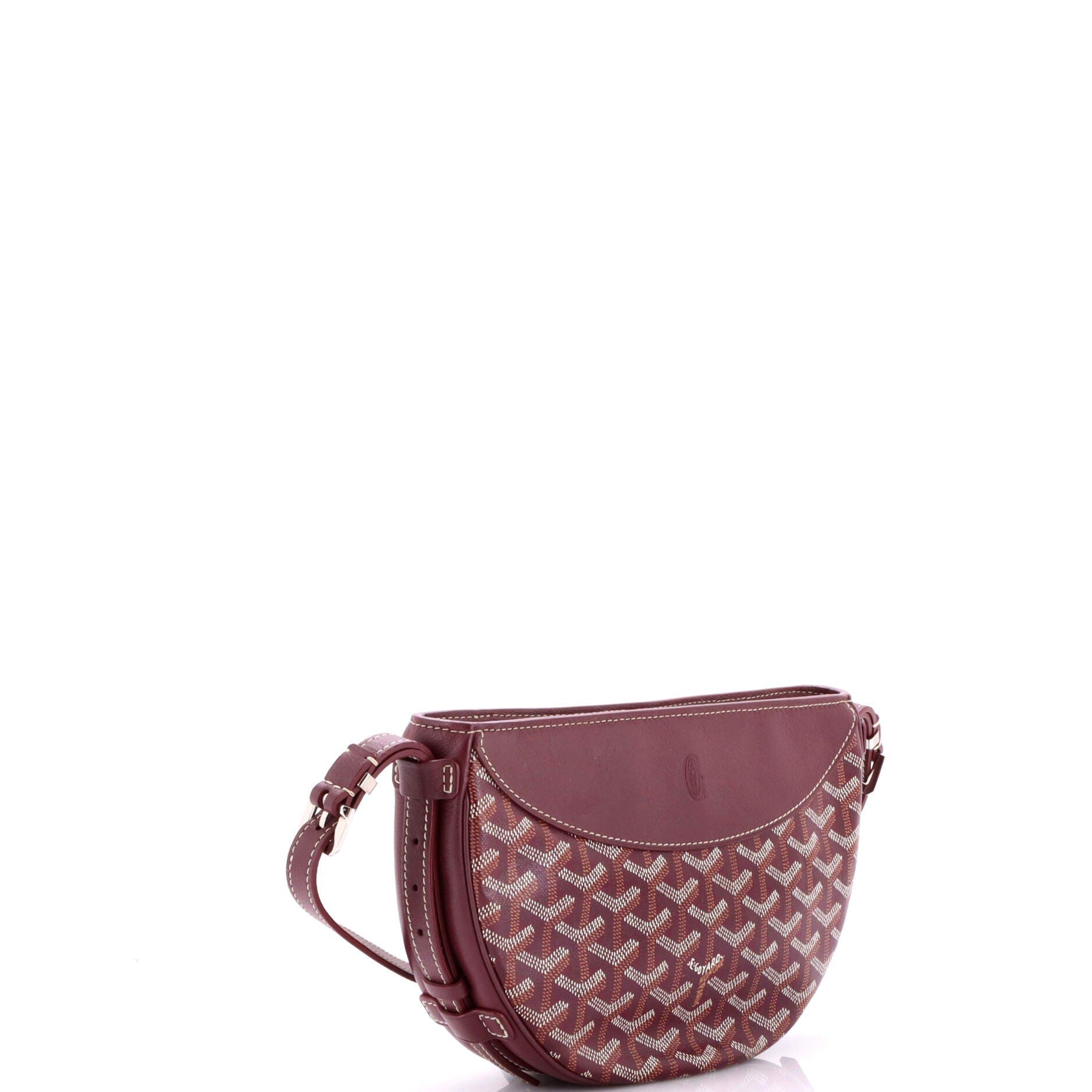 Pre-Owned Goyard Hirondelle Shoulder Bag Coated Canvas and Leather, Alternate, color, Red