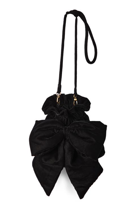 Belle Velvet Bow Bag