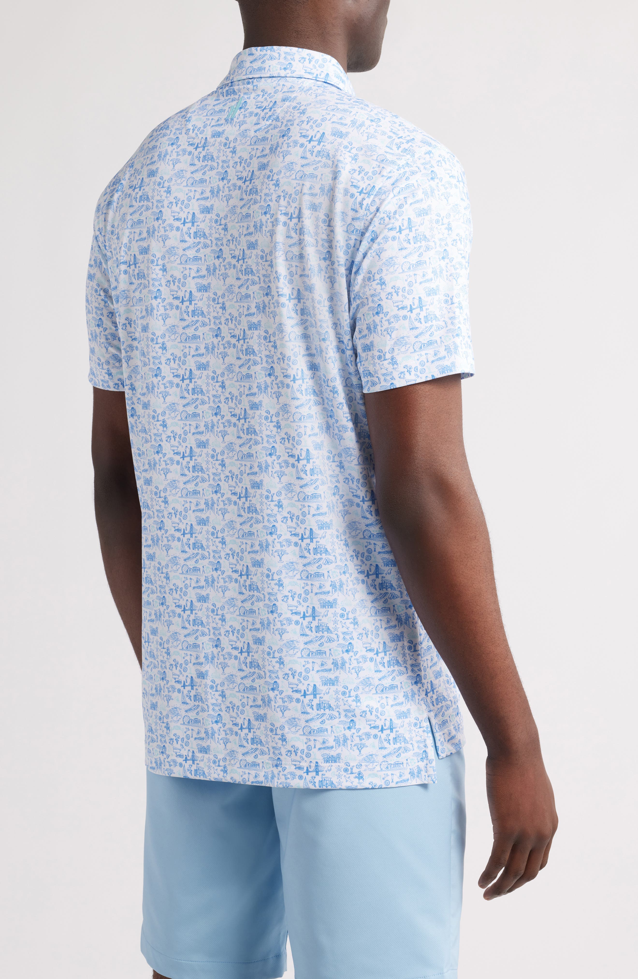 Jo 20th Travel Print PREP-FORMANCE Golf Polo - image 2