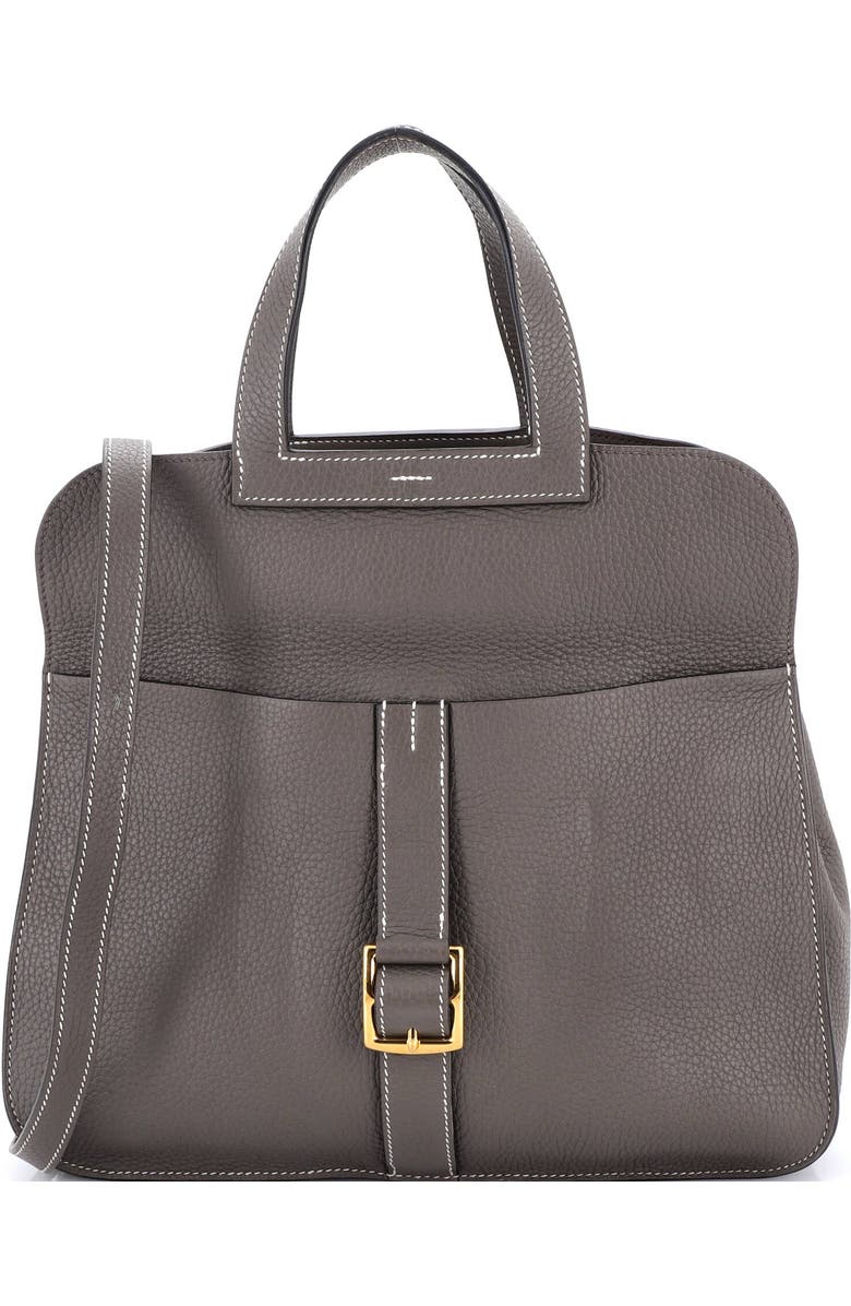 Pre-Owned Hermes Halzan Bag Clemence 31, Main, color, Etoupe